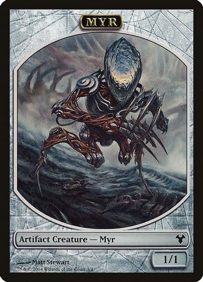 Myr Spirit Double Sided Token Magic Modern Event Deck Magic card