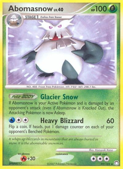Abomasnow Countdown Calendar Promos Pokemon card