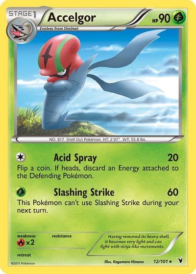 Accelgor Noble Victories Pokemon card