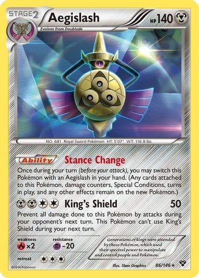 Aegislash (86) XY Base Set Pokemon card