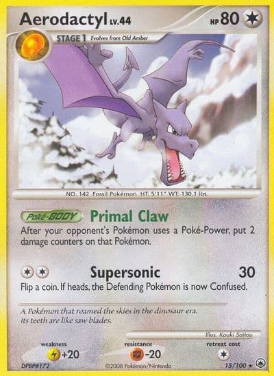 Aerodactyl Majestic Dawn Pokemon card