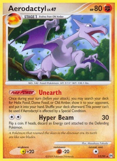 Aerodactyl Arceus Pokemon card