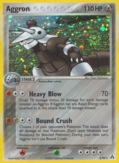 Aggron Legend Maker Pokemon card