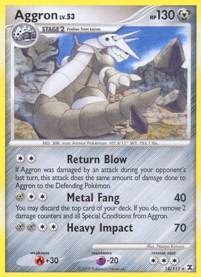 Aggron Rising Rivals Pokemon card