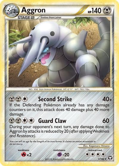 Aggron Triumphant Pokemon card