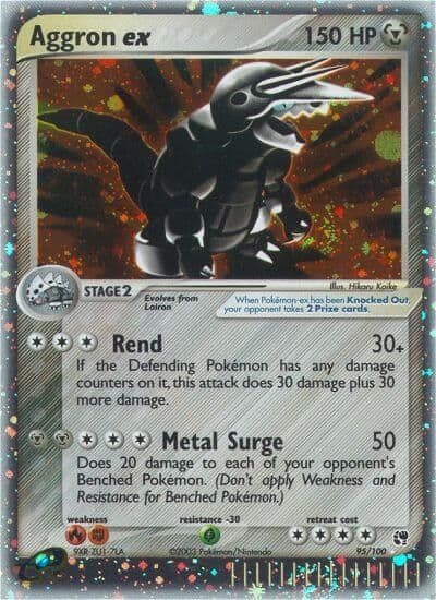 Aggron ex Sandstorm Pokemon card