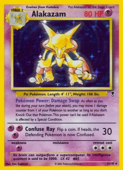 Alakazam Legendary Collection Pokemon card