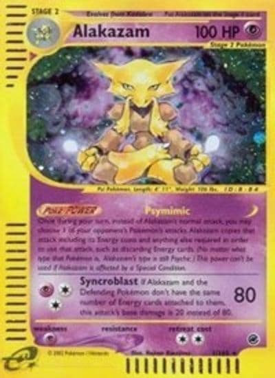 Alakazam (1) Expedition Pokemon card