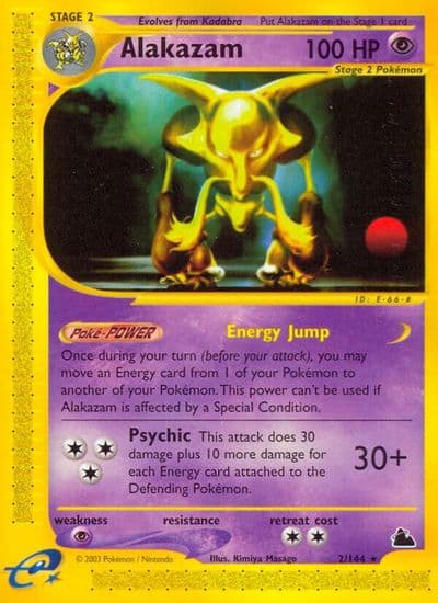Alakazam (2) Skyridge Pokemon card