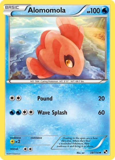 Alomomola (38) Black and White Pokemon card