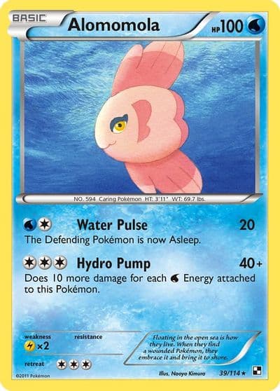 Alomomola (39) Black and White Pokemon card