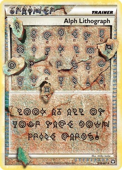 Alph Lithograph Triumphant Pokemon card