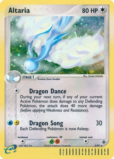 Altaria Dragon Pokemon card