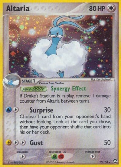 Altaria Power Keepers Pokemon card