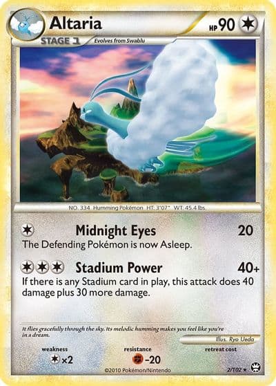 Altaria Triumphant Pokemon card