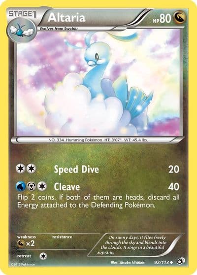 Altaria Legendary Treasures Pokemon card