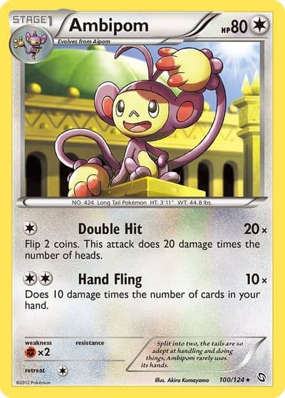 Ambipom Dragons Exalted Pokemon card
