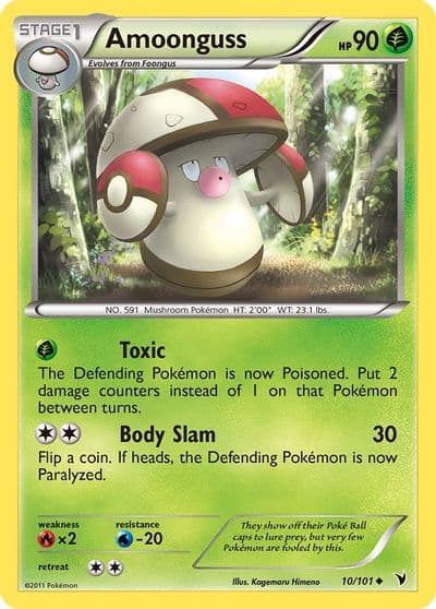 Amoonguss Noble Victories Pokemon card