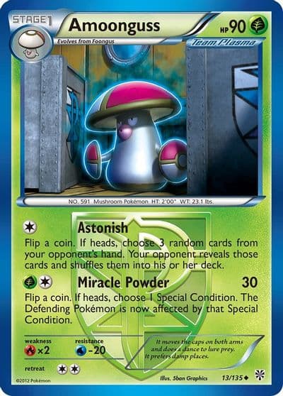 Amoonguss (Team Plasma) Plasma Storm Pokemon card