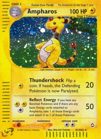 Ampharos (H1) Aquapolis Pokemon card