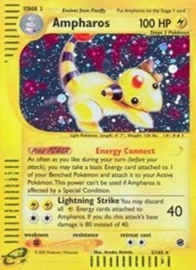 Ampharos (2) Expedition Pokemon card