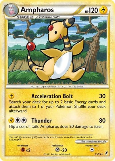 Ampharos Call of Legends Pokemon card