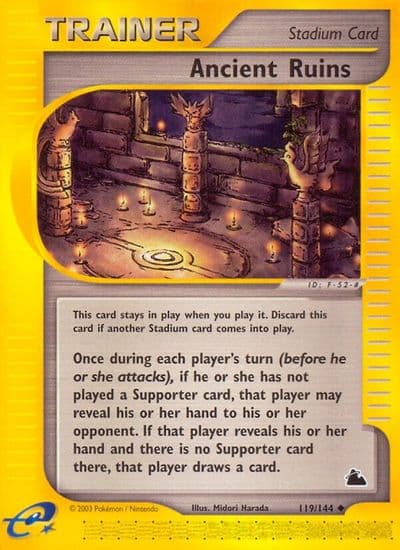 Ancient Ruins Skyridge Pokemon card