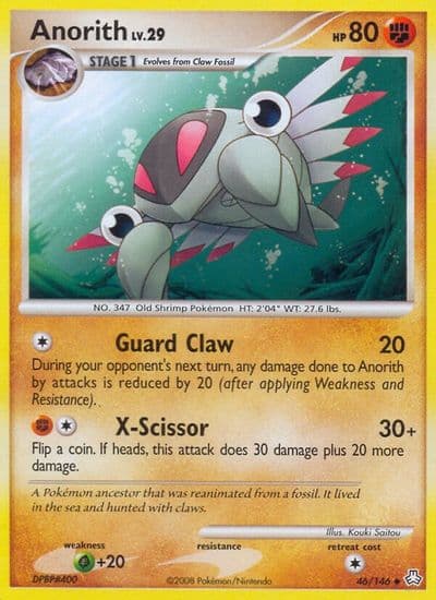 Anorith Legends Awakened Pokemon card