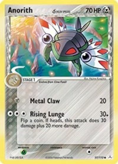 Anorith (Delta Species) Holon Phantoms Pokemon card