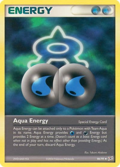 Aqua Energy Team Magma vs Team Aqua Pokemon card