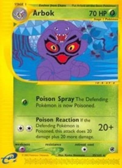 Arbok (35) Expedition Pokemon card
