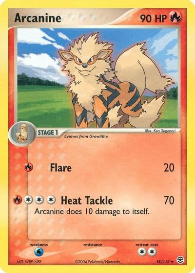 Arcanine FireRed & LeafGreen Pokemon card