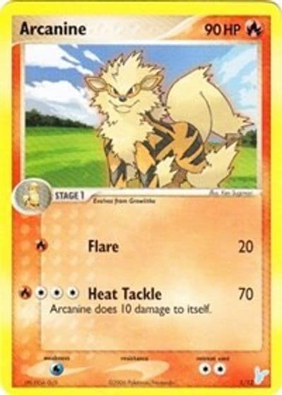 Arcanine EX Trainer Kit 2: Plusle & Minun Pokemon card