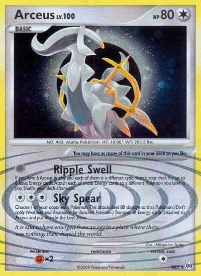Arceus (AR5) Arceus Pokemon card