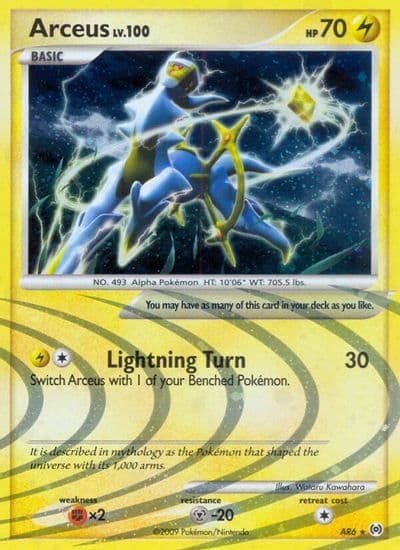 Arceus (AR6) Arceus Pokemon card