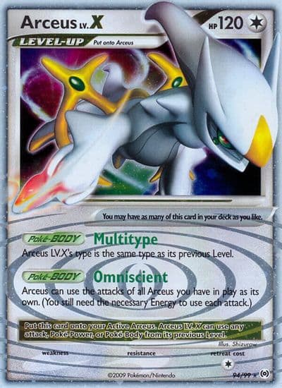Arceus Lv.X (94) Arceus Pokemon card