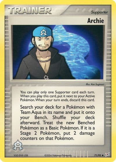 Archie Team Magma vs Team Aqua Pokemon card
