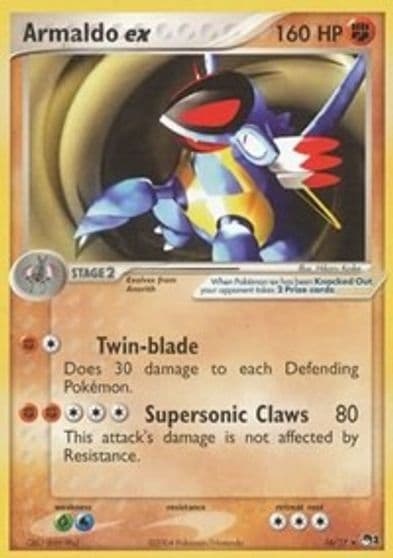 Armaldo ex Non Holo POP Series 1 Pokemon card
