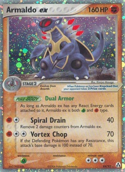 Armaldo ex Legend Maker Pokemon card
