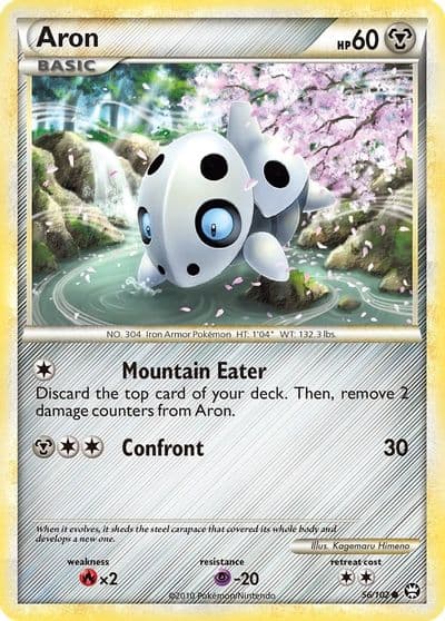 Aron Triumphant Pokemon card