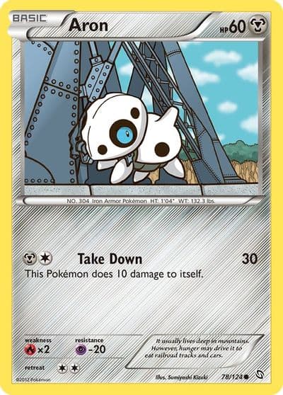 Aron Dragons Exalted Pokemon card