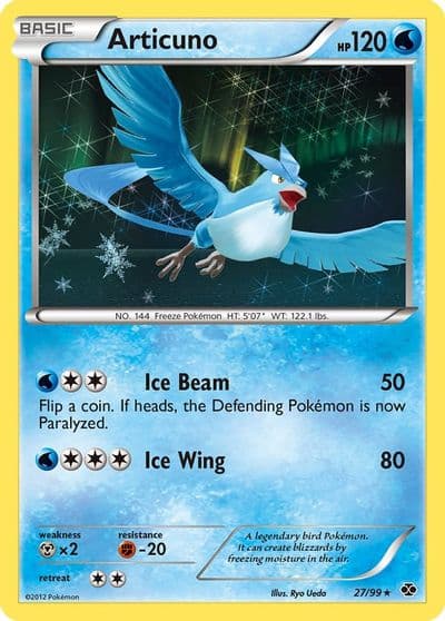Articuno Next Destinies Pokemon card