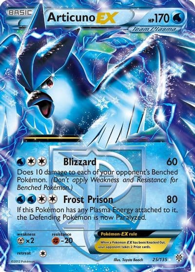 Articuno EX (Team Plasma) Plasma Storm Pokemon card