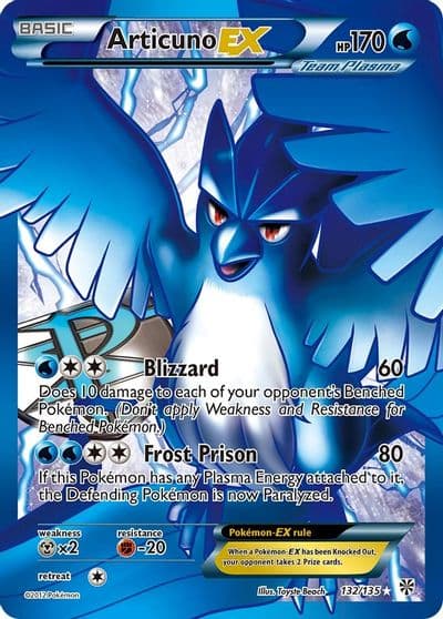 Articuno EX (Team Plasma) (132 Full Art) Plasma Storm Pokemon card