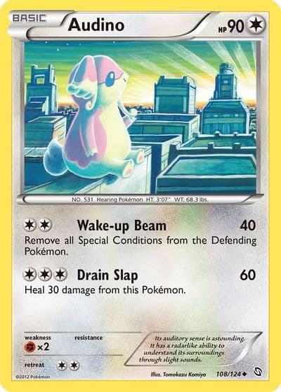 Audino Dragons Exalted Pokemon card