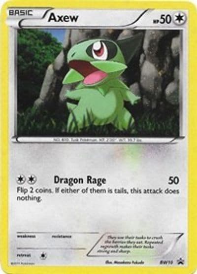 Axew - BW10 Black and White Promos Pokemon card