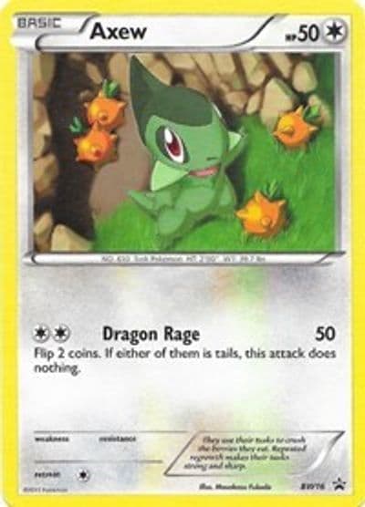 Axew - BW16 Black and White Promos Pokemon card