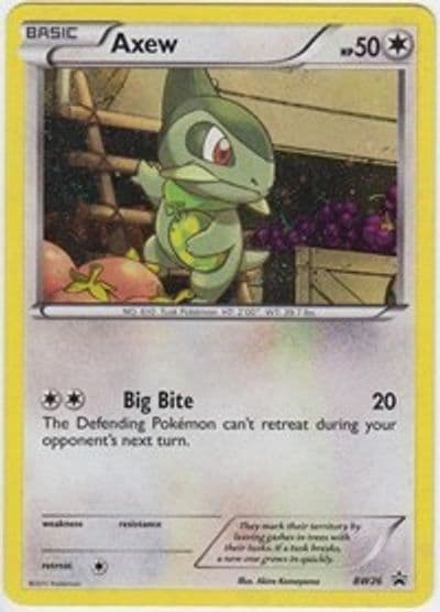 Axew - BW26 Black and White Promos Pokemon card