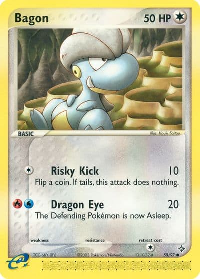 Bagon Dragon Pokemon card