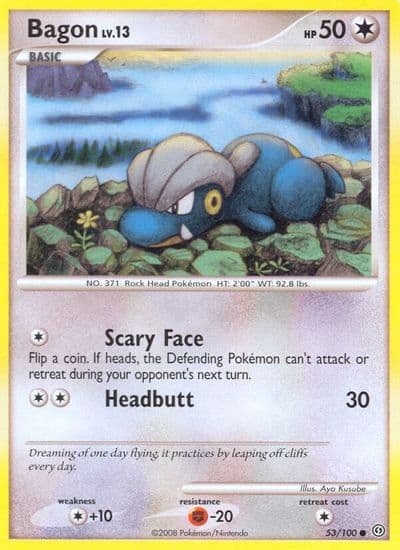 Bagon Stormfront Pokemon card